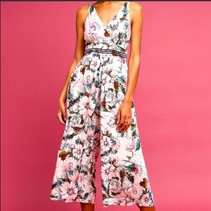 Plenty by Tracy Reese pink floral jumpsuit